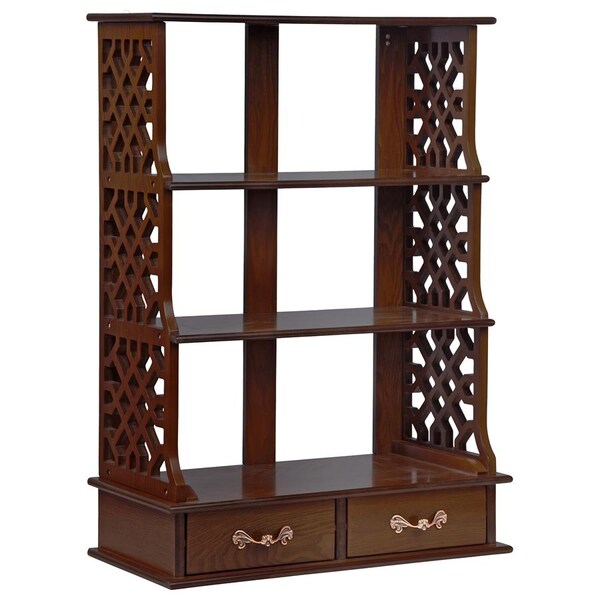 Design Toscano Chinese Chippendale-Style Triple Shelf Hardwood Curio - BN2332