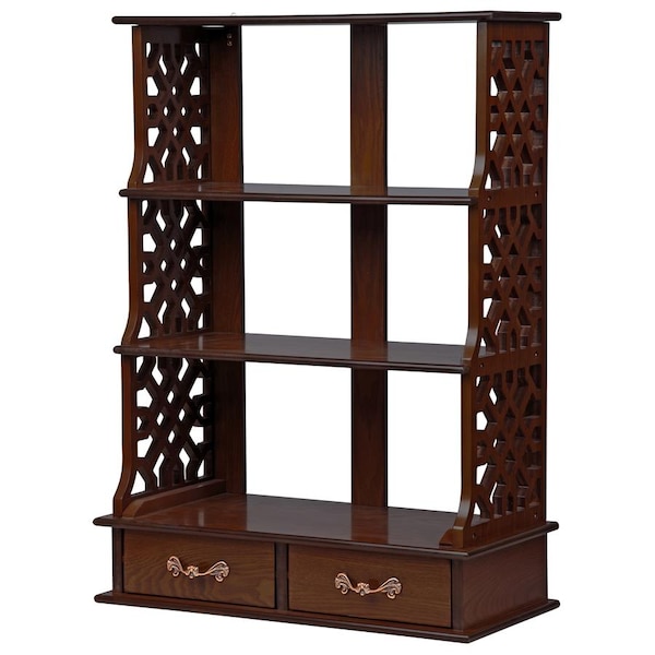 Design Toscano Chinese Chippendale-Style Triple Shelf Hardwood Curio - BN2332