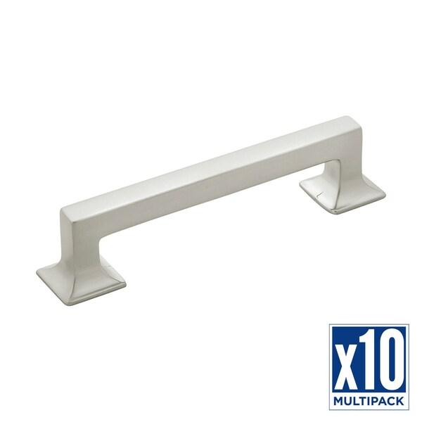 Hickory Hardware Pull 5-1/16 Inch (128mm) Center to Center, 10PK - P3012-SS-10B