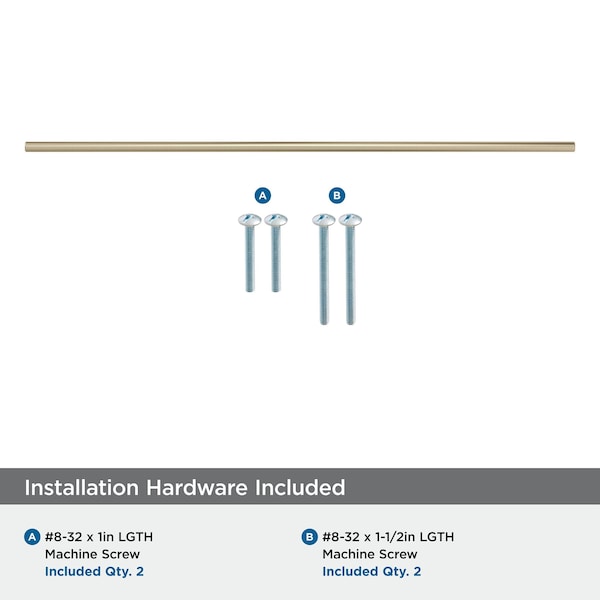 Amerock Bar Pulls 30-1/4 inch 768mm Center-to-Center Golden Champagne Cabinet Pull - BP19019BBZ