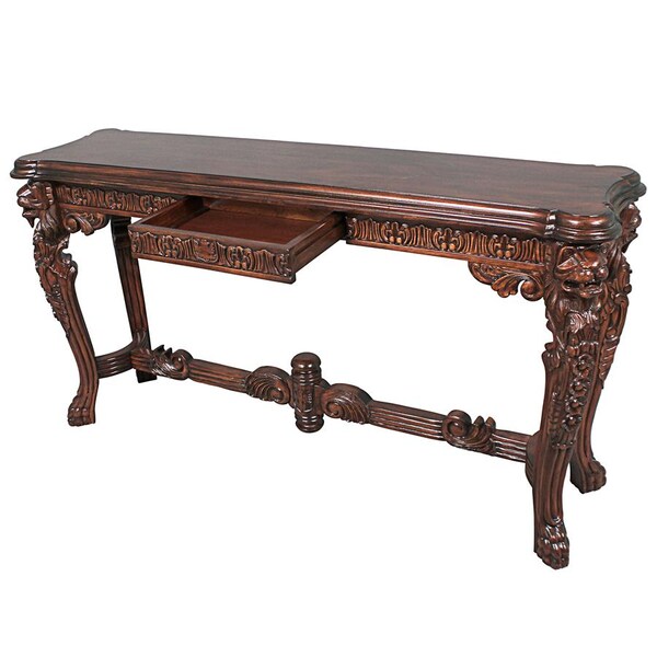 Design Toscano Lord Raffles Grand Hall Lion Leg Console - AF57226