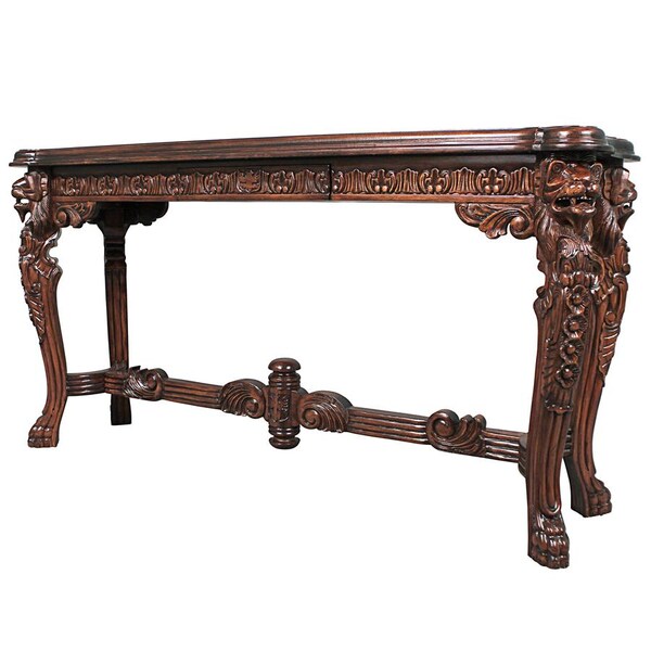 Design Toscano Lord Raffles Grand Hall Lion Leg Console - AF57226