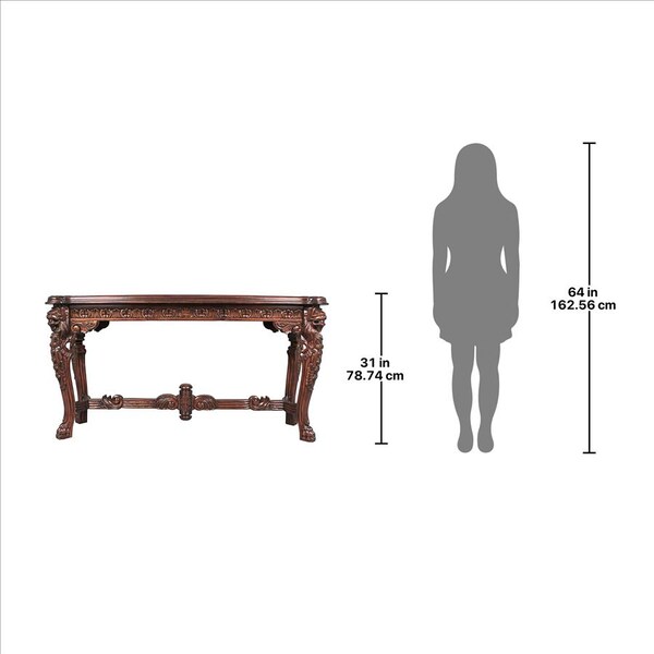 Design Toscano Lord Raffles Grand Hall Lion Leg Console - AF57226