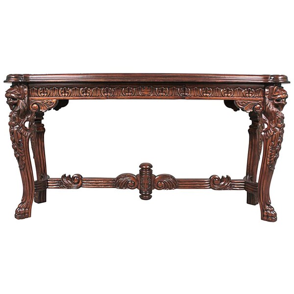 Design Toscano Lord Raffles Grand Hall Lion Leg Console - AF57226