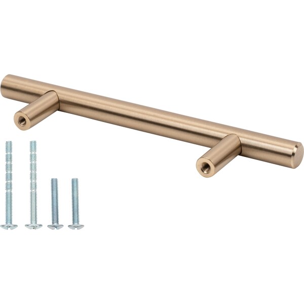 Designperfect 3-3/4'' Center-to-Center Bar Pull, Champagne Bronze/Gold - DPA-T203CBZ