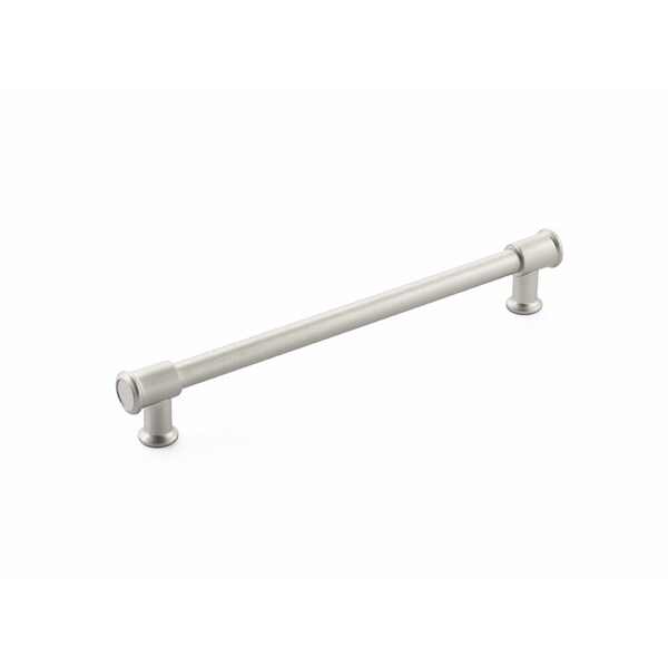 Schaub Steamworks 8in Cabinet Pull Satin Nickel Finish - 79-8-15
