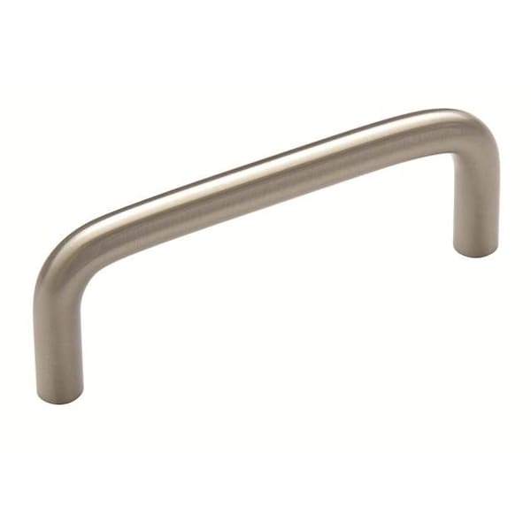 Amerock BP865CSG10-25PACK 3" (76 mm) CTC Value Cab Pull Satin Nickel - BP865CSG10-25PACK