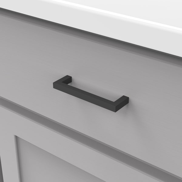 Heritage Designs Contemporary Pull 334 Inch 96mm Center to Center Matte Black Finish, 10PK - R078429MBX10B
