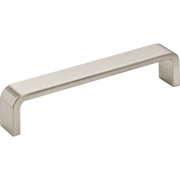 Elements By Hardware Resources 128 mm Center-to-Center Satin Nickel Square Asher Cabinet Pull - 193-128SN