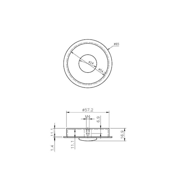 Richelieu 2-1/2 in. (65 mm) Metallic Nickel Contemporary Recessed Pull - BP72965183
