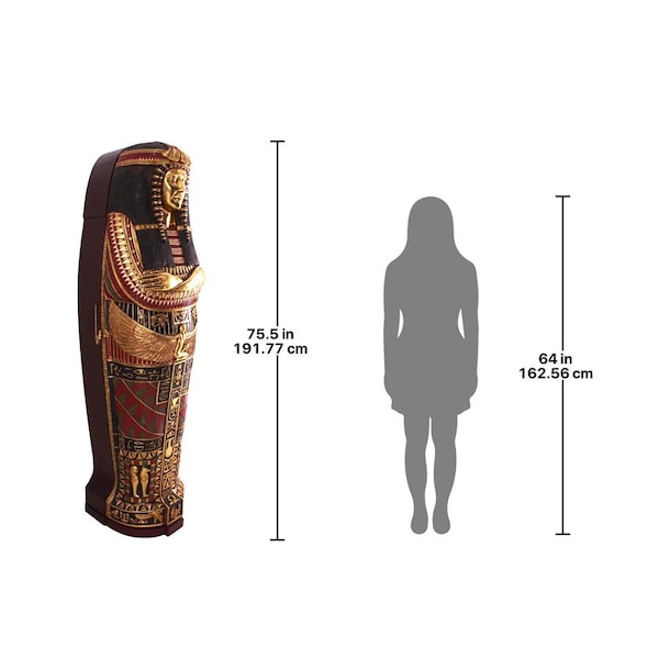 Design Toscano Queen Ankhesenamun Life-Size Sarcophagus Cabinet - NE36087