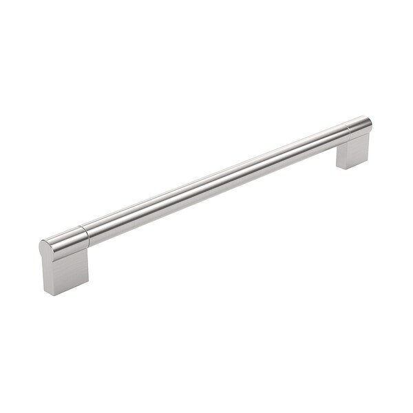 Richelieu Avellino Collection 10 1/8 in (256 mm) Center-to-Center Brushed Nickel Contemporary Cabinet Pull - BP527256195