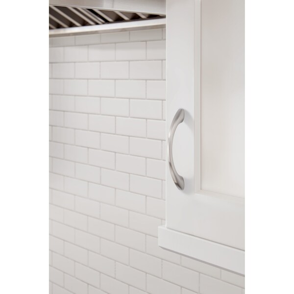 Amerock Vaile 3-3/4 in 96 mm Center-to-Center Satin Nickel Cabinet Pull - BP53003G10