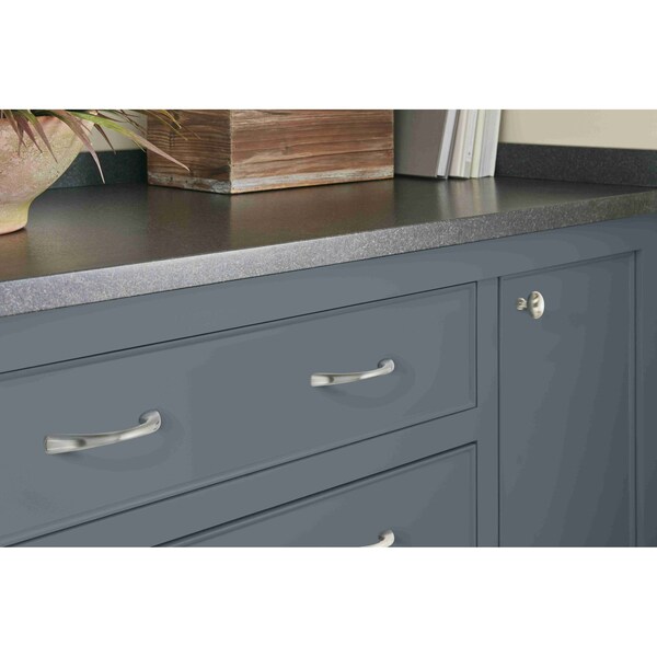 Amerock Vaile 3-3/4 in 96 mm Center-to-Center Satin Nickel Cabinet Pull - BP53003G10