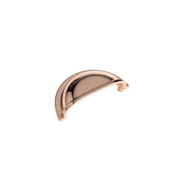 Richelieu 3 in (76.2 mm) Center-to-Center Polished Copper Traditional Drawer Pull - BP50388191