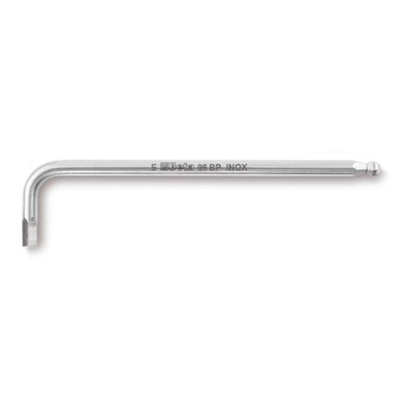 Beta Stainless Steel 8-Ball Head Offset Hex Key Wrench - 96BPINOX 8