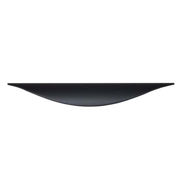 Crown 6-3/4" Waterfall Cabinet Pull with 3-3/4" Center to Center Matte Black Finish - CHP80846BK