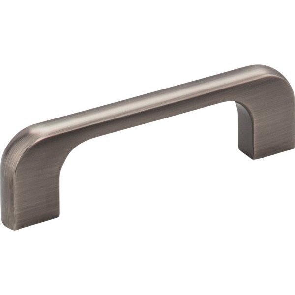 Jeffrey Alexander 3" Center-to-Center Brushed Pewter Alvar Cabinet Pull - 264-3BNBDL