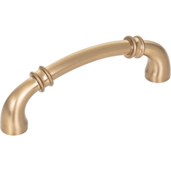 Jeffrey Alexander 96 mm Center-to-Center Satin Bronze Marie Cabinet Pull - 445-96SBZ