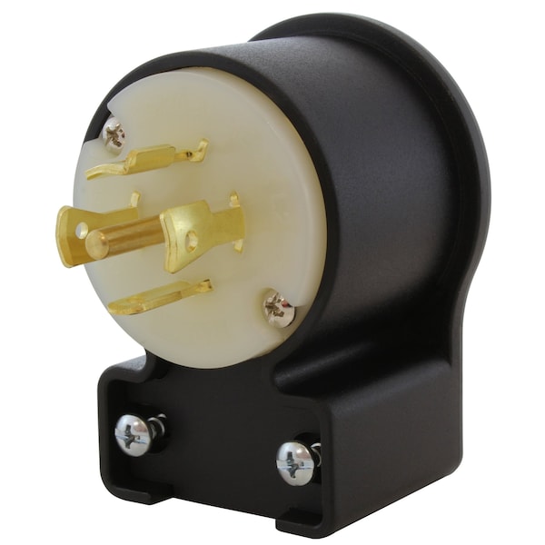 Ac Works NEMA L21-20P 20A 3-Phase 120/208V 3PY, Elbow 5-Wire Locking Male Plug UL, C-UL Approval - ASEL2120P