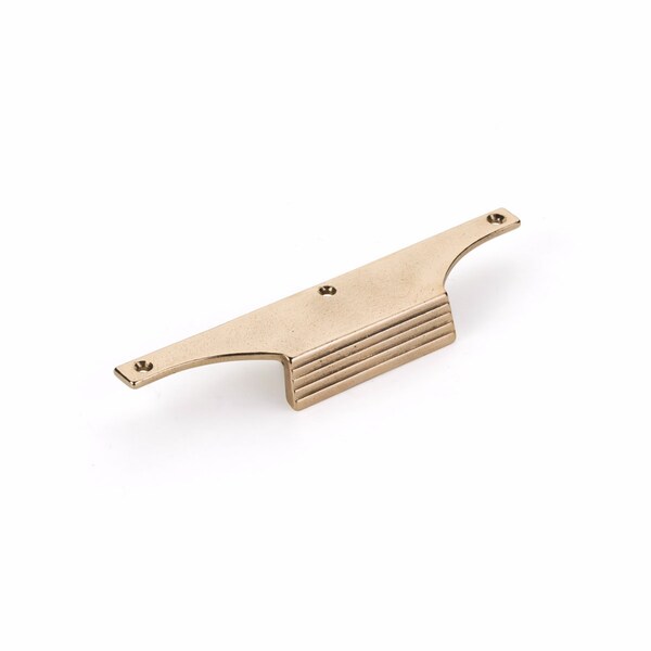 Schaub 8in Overall and 3-1/2in Center to Center Stradella Cabinet Pull Natural Bronze Finish - 691-NB