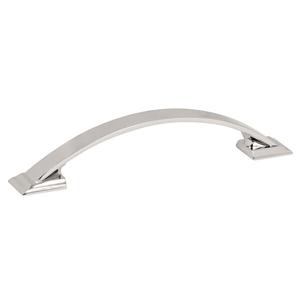 Amerock Candler 3-3/4 inch 96mm Center-to-Center Polished Nickel Cabinet Pull - 2000696