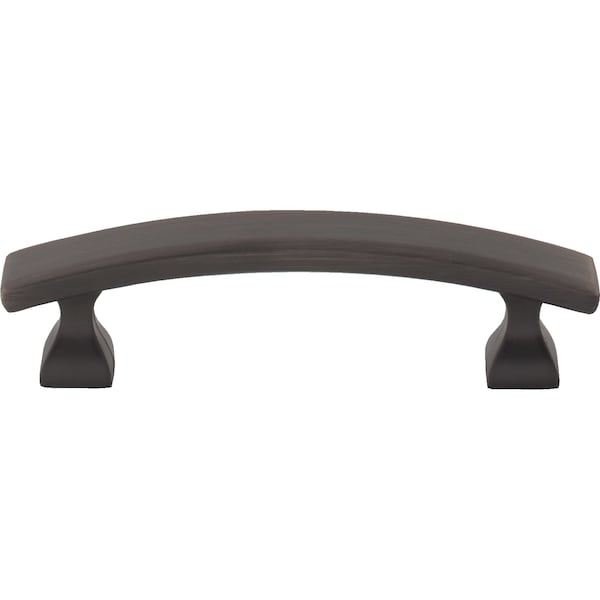 Elements By Hardware Resources 3" Center-to-Center Brushed Oil Rubbed Bronze Square Hadly Cabinet Pull - 449-3DBAC