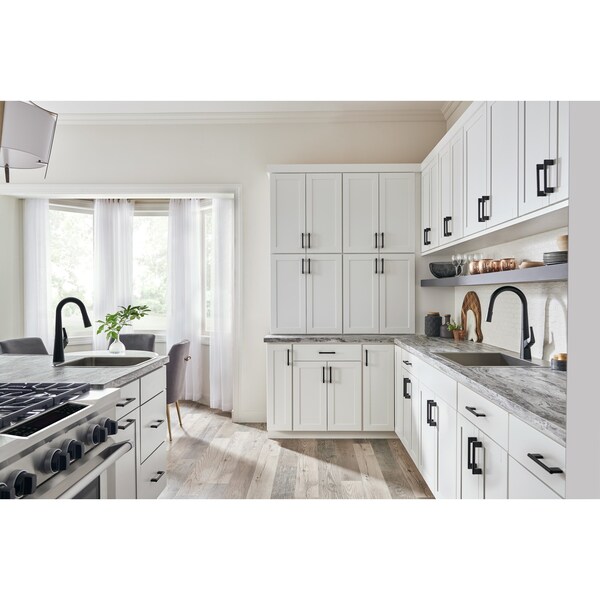 Elements By Hardware Resources 224 mm Center-to-Center Satin Nickel Knox Cabinet Bar Pull - 645-224SN