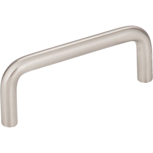 Elements By Hardware Resources 3" Center-to-Center Satin Nickel Torino Cabinet Wire Pull - S271-3SN