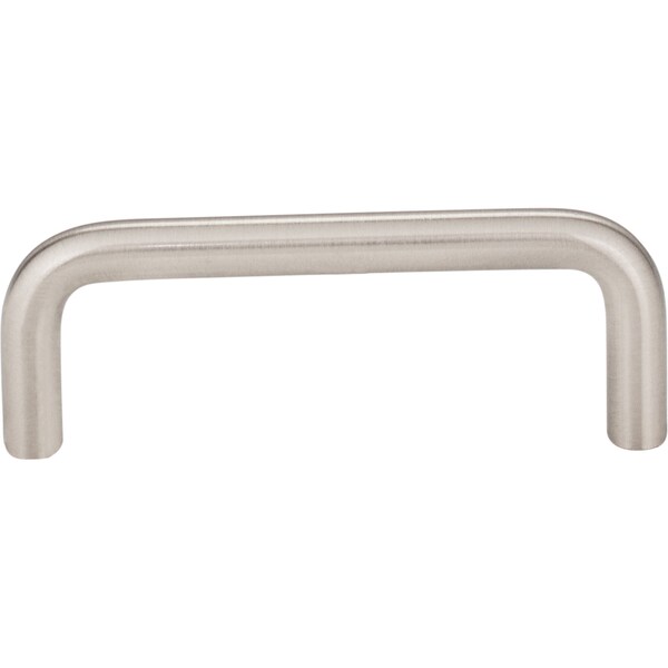 Elements By Hardware Resources 3" Center-to-Center Satin Nickel Torino Cabinet Wire Pull - S271-3SN