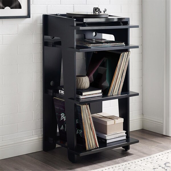 Crosley Furniture Soho Turntable Stand, Black - CF1112-BK