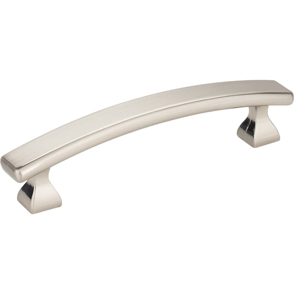 Elements By Hardware Resources 96 mm Center-to-Center Satin Nickel Square Hadly Cabinet Pull - 449-96SN
