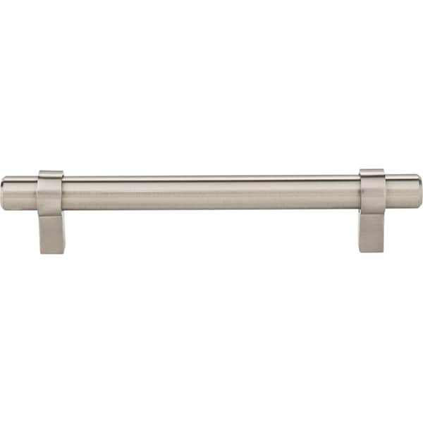 Jeffrey Alexander 128 mm Center-to-Center Satin Nickel Key Grande Cabinet Bar Pull - 5128SN