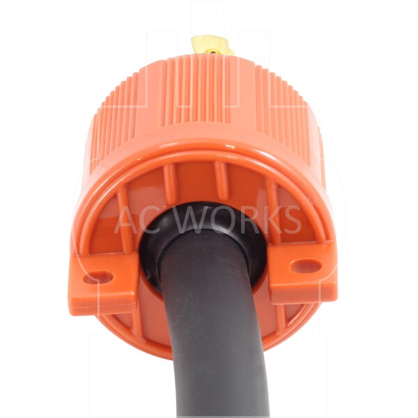 Ac Works NEMA L21-20P 20A 3-Phase 120/208V 3PY, 5-Wire Locking Male Plug UL, C-UL Approval in Orange - ASL2120P