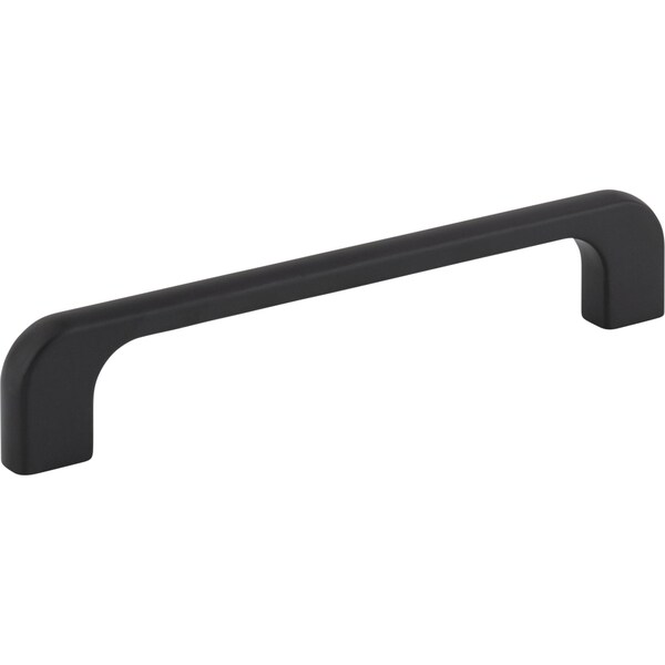 Jeffrey Alexander 128 mm Center-to-Center Matte Black Alvar Cabinet Pull - 264-128MB