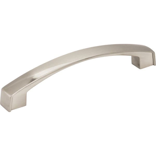 Jeffrey Alexander 128 mm Center-to-Center Satin Nickel Square Merrick Cabinet Pull - 549-128SN