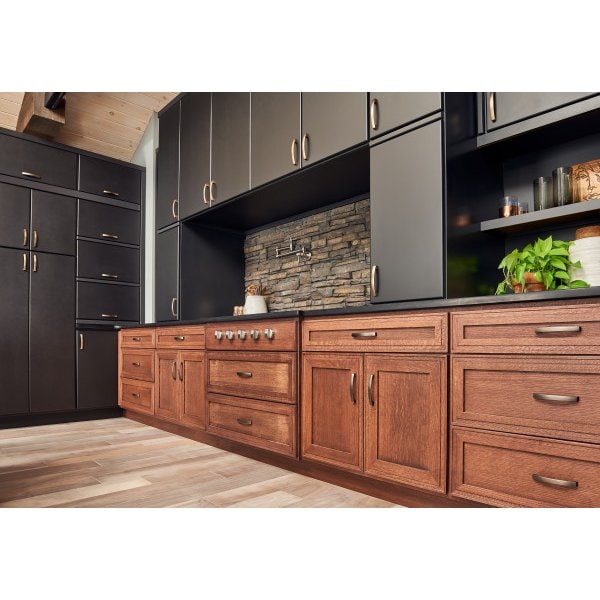 Jeffrey Alexander 128 mm Center-to-Center Satin Nickel Square Merrick Cabinet Pull - 549-128SN