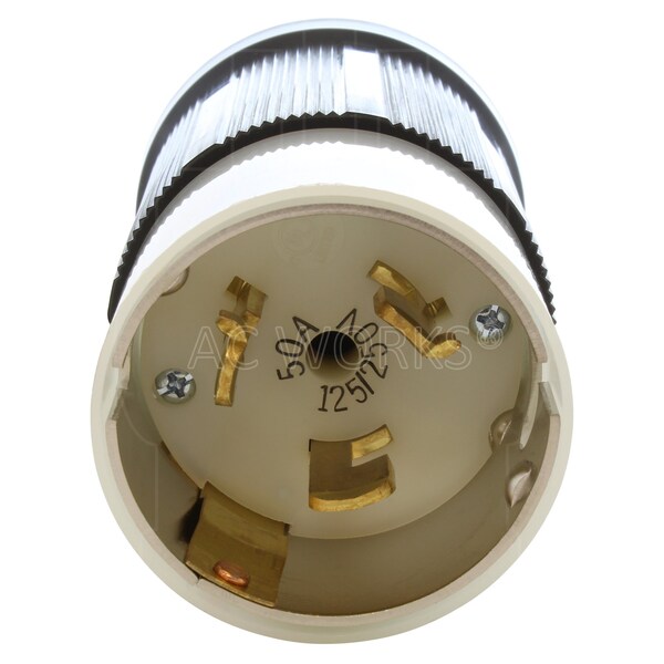 Ac Works California Standard CS6365 50A 125/250V 4-Wires Locking Male Plug - CS6365-RK