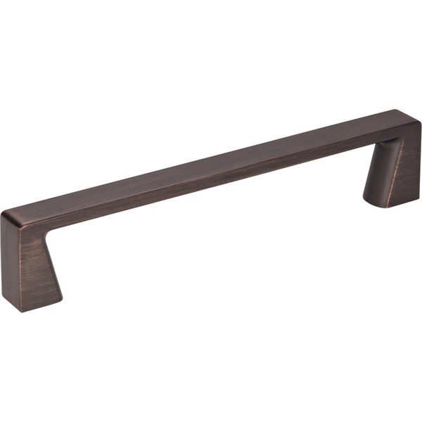 Jeffrey Alexander 128 mm Center-to-Center Brushed Oil Rubbed Bronze Square Boswell Cabinet Pull - 177-128DBAC