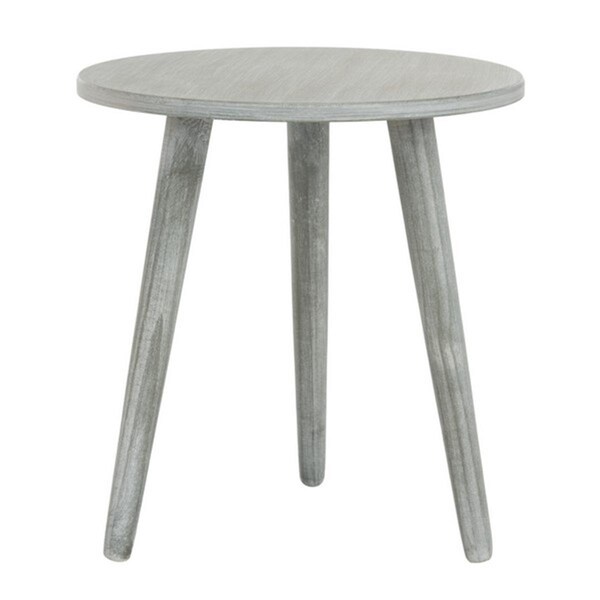 Safavieh 16.25 x 15.75 x 15.75 in. Orion Round Accent Table, Slate & Grey - ACC5700C