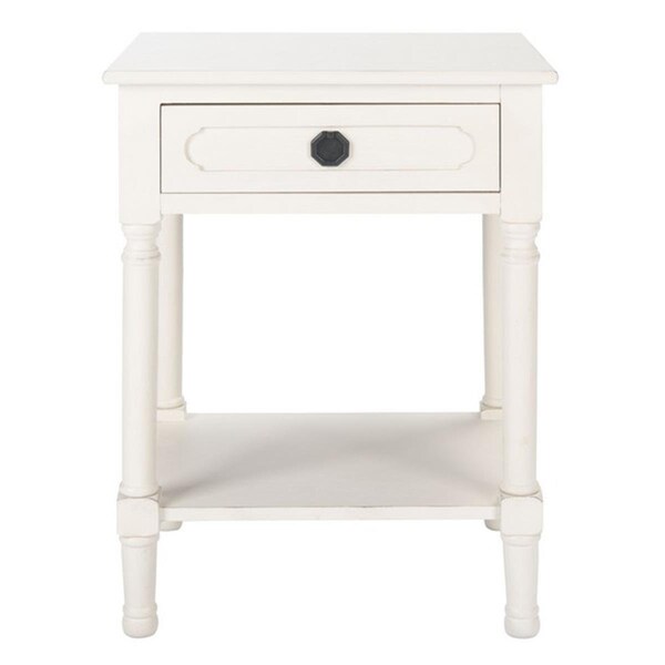 Safavieh Allura 1 Drawer Accent Table, Distressed & White - ACC5718A