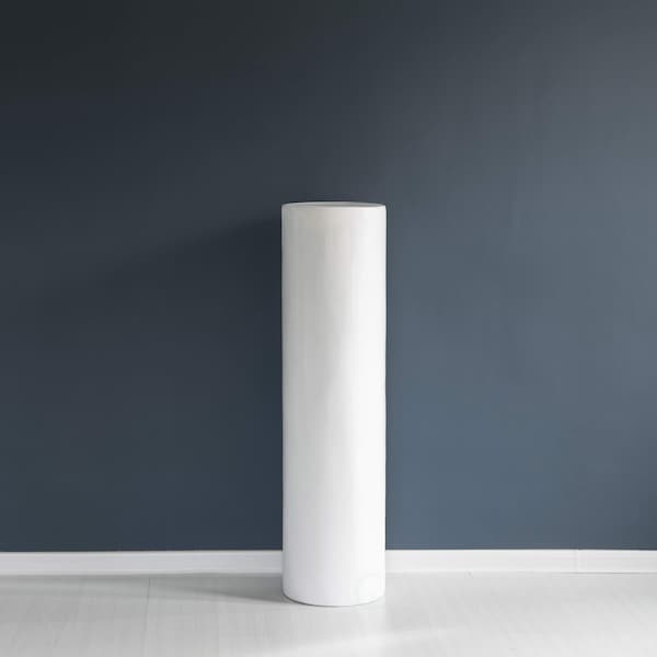 Uniquewise Fiberglass Pillar Column Flower Stand -Photography Props - Cylinder Shape Versatile Pedestal 47 Inch - QI004126-47