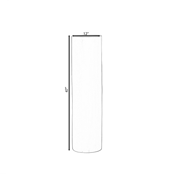 Uniquewise Fiberglass Pillar Column Flower Stand -Photography Props - Cylinder Shape Versatile Pedestal 47 Inch - QI004126-47