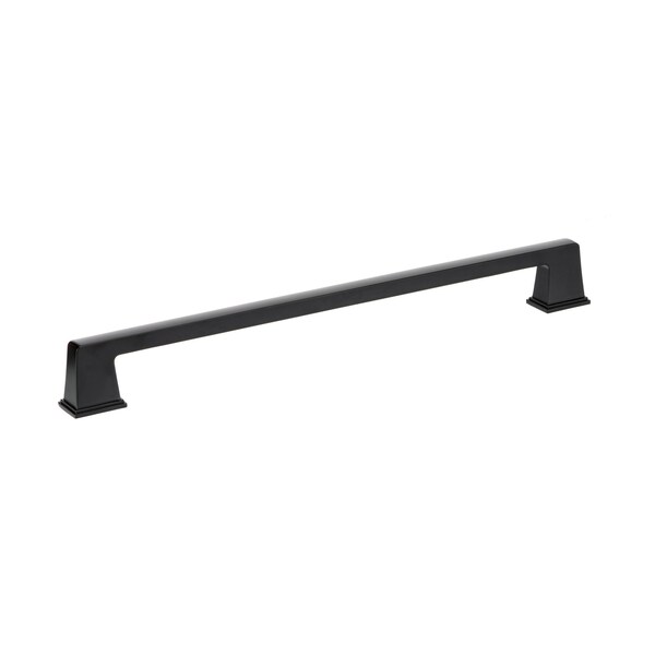 Richelieu 18-inch (457 mm) Center to Center Matte Black Traditional Cabinet Pull - BP869518900