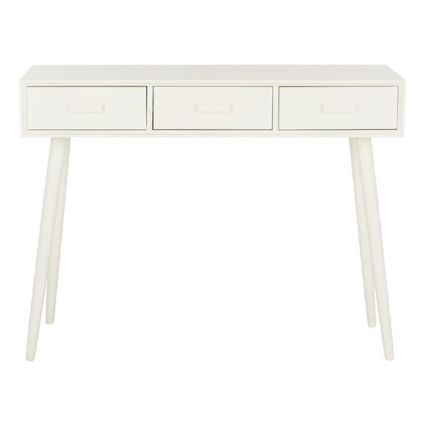 Safavieh 32 x 41.8 x 14.3 in. Albus 3 Drawer Console Table, Antique & White - CNS5701A