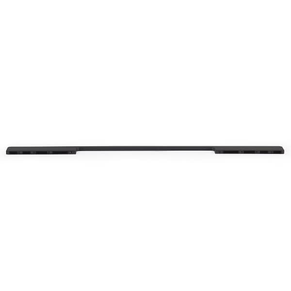 Richelieu 12 5/8-inch to 21 3/8-inch (320 mm to 544 mm) Center to Center Matte Black Contemporary Cabinet Pull - BP730320900