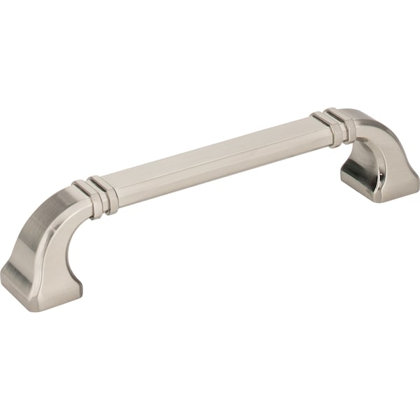 Jeffrey Alexander 128 mm Center-to-Center Satin Nickel Ella Cabinet Pull - 165-128SN