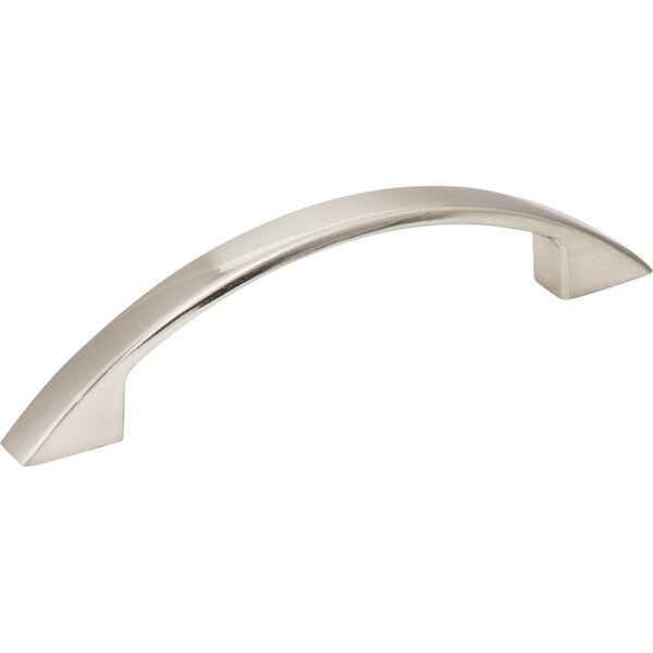Elements By Hardware Resources 96 mm Center-to-Center Satin Nickel Arched Somerset Cabinet Pull - 8004-SN