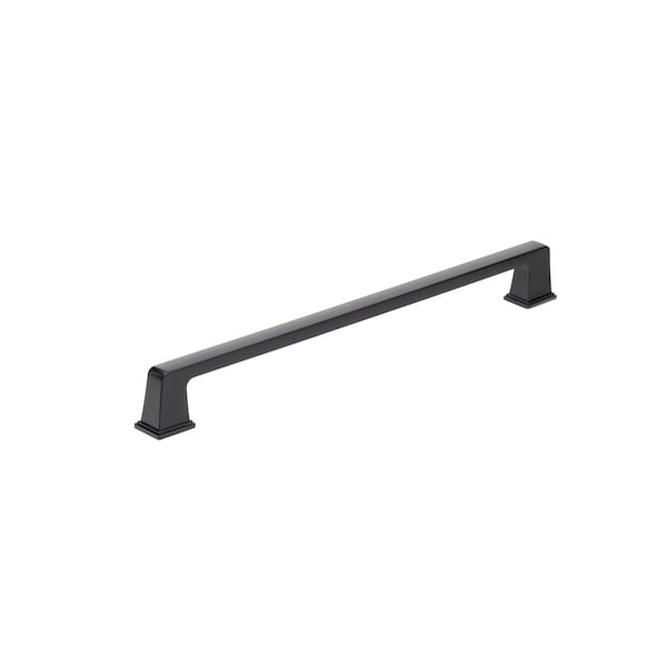 Richelieu 12 5/8-inch (320 mm) Center to Center Matte Black Traditional Cabinet Pull - BP8695320900