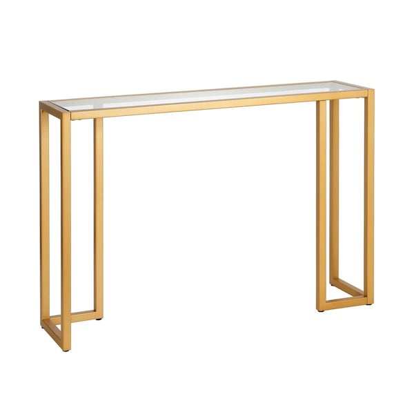 Hudson & Canal Henn &amp; Hart  Oscar Brass Console Table - 29 x 42 x 10 in. - AT0412